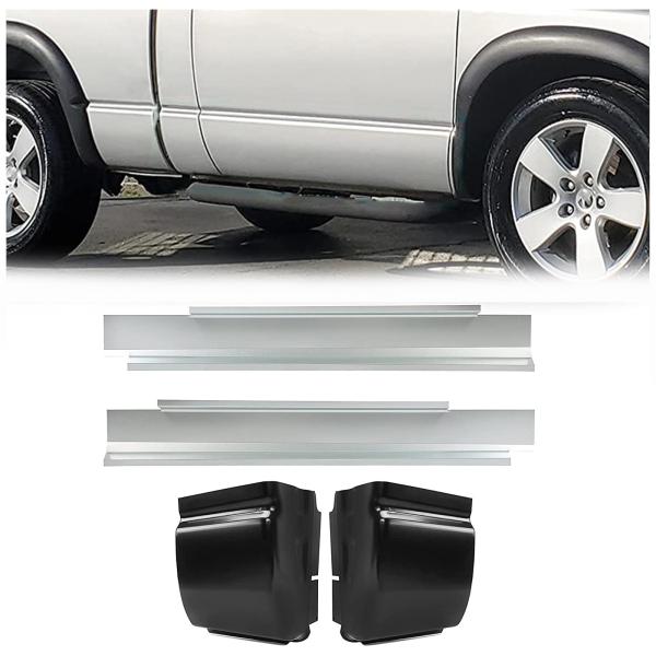【並行輸入品】ロッカーパネル&amp;キャブコーナーキット 標準キャブ 2002 2009 Ram 1500...