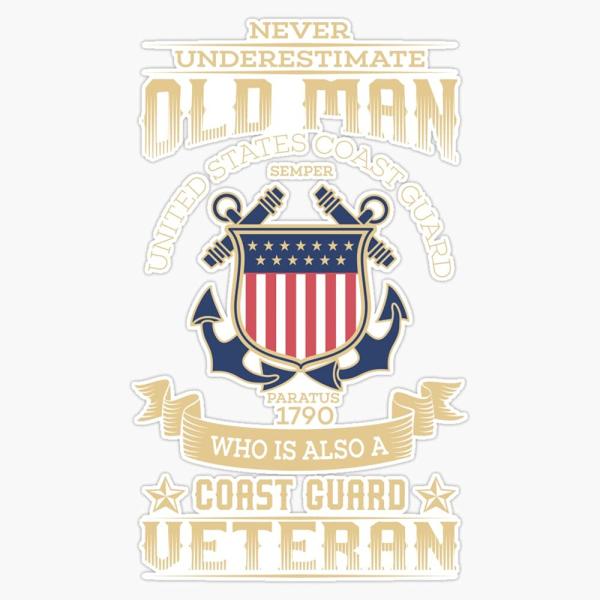 【並行輸入品】HOF Trading 沿岸警備隊退役軍人 ビニールステッカー 防水デカール ノートパ...