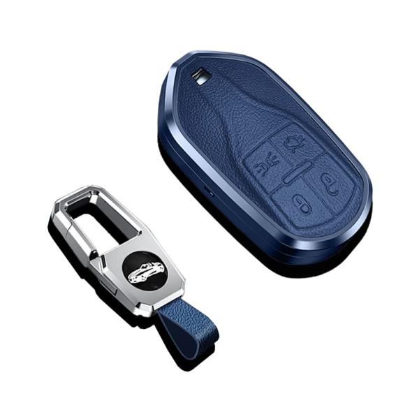 【並行輸入品】SANRILY アルミニウム合金フレーム&amp;本革スマートキーケース Maserati G...