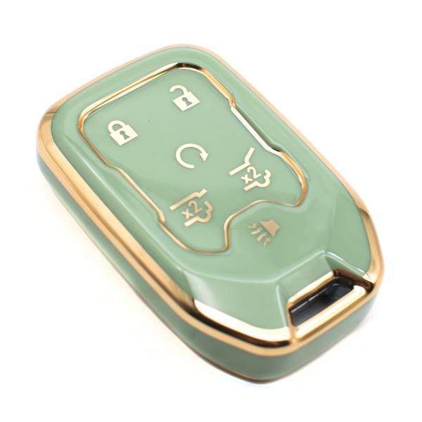 【並行輸入品】 FEYOUN Key Fob Cover Compatible with Chevy...