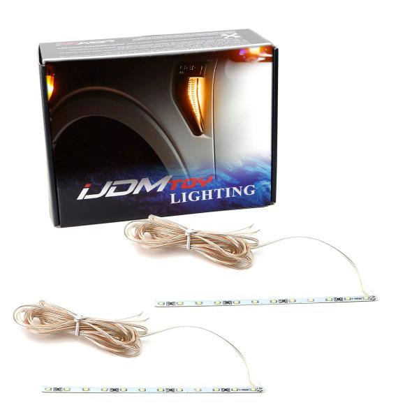 【並行輸入品】iJDMTOY アンバーイエロー LED バックグラウンドイルミネーション照明キット ...