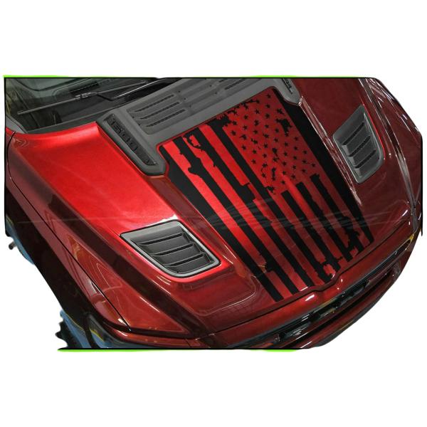 【並行輸入品】 Hood Blackout Racing Stripes   ram 1500 Re...