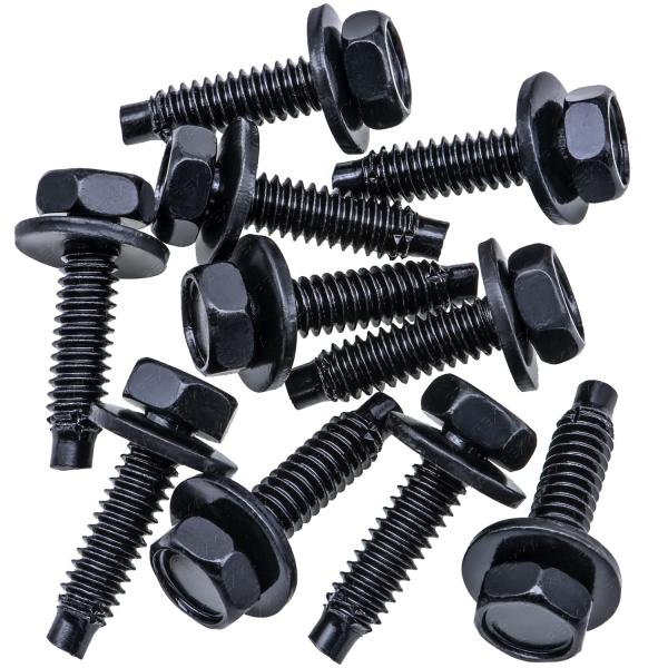 【並行輸入品】 Rexka 10pcs 1/4" 20 X 1 Hex Head SEM Dog P...