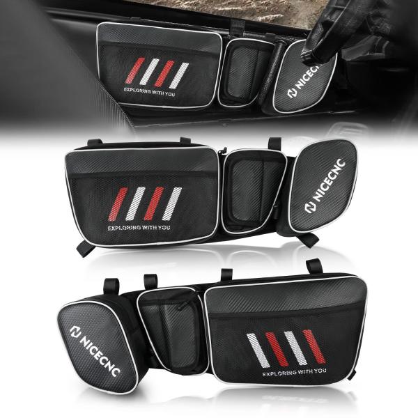 【並行輸入品】X3 ドア収納バッグ Can Am対応 レッド NICECNC X3 Door Bag...