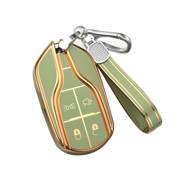 【並行輸入品】 Key Fob Cover Compatible with Maserati Ghi...