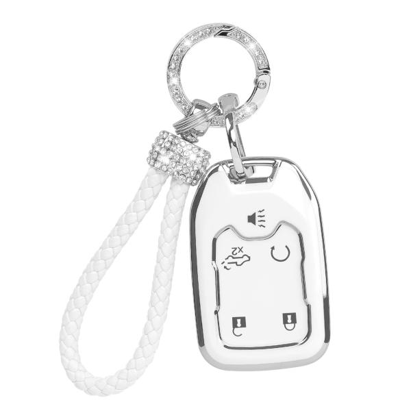 【並行輸入品】 COGEEK Key Fob Cover with Bling Lanyard, C...