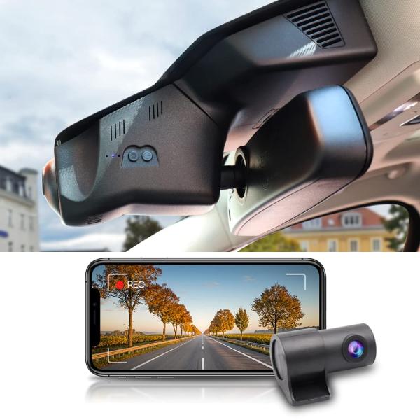【並行輸入品】 Fitcamx Front 4K+Rear 1080P Dash Cam Adaps...