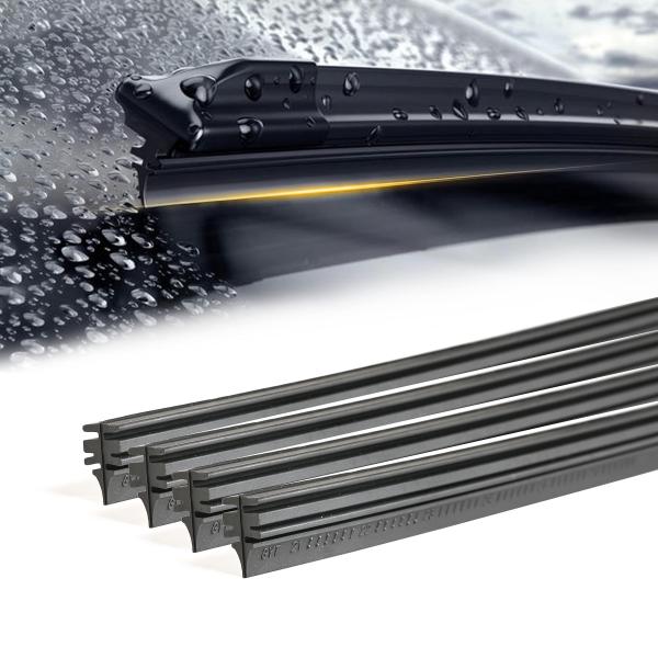 【並行輸入品】RaidBee ワイパーブレードリフィル 4個 調節可能なサイズのユニバーサル交換用フ...