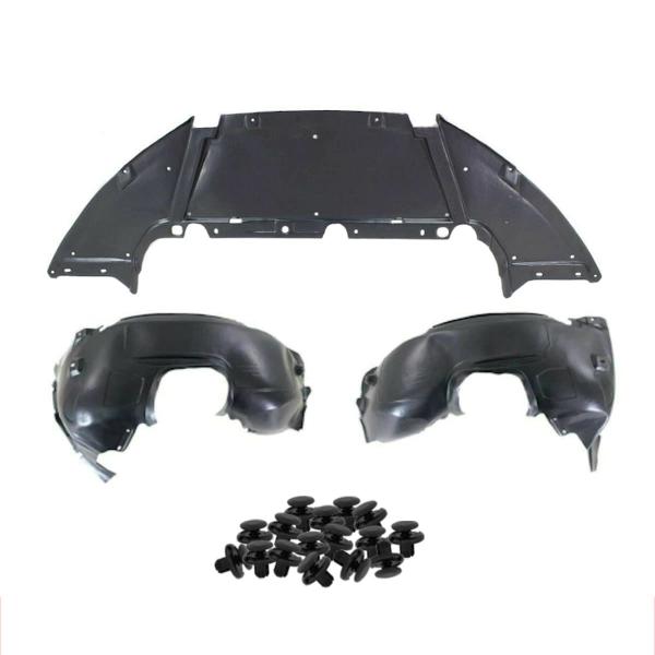 【並行輸入品】Parts N Go フェンダーライナー&amp;下部エンジンアンダーカバーセット クリップ付...