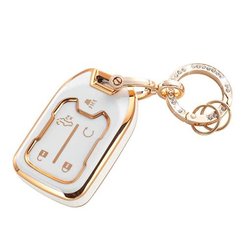 【並行輸入品】 RUABIBAN Key Fob Cover Compatible with 201...