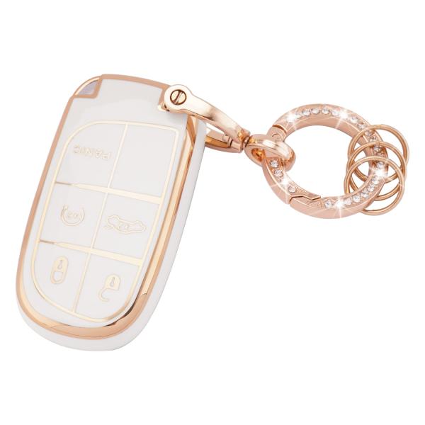 【並行輸入品】EKALA ジープキーフォブカバー ソフトTPU フルプロテクション スマートキーケー...