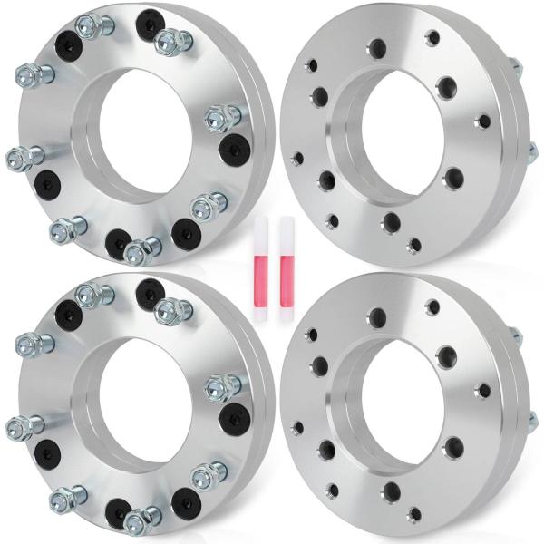 【並行輸入品】 WHEELTECH 6 Lug Wheel Adapters 6x5.5 to 8x...