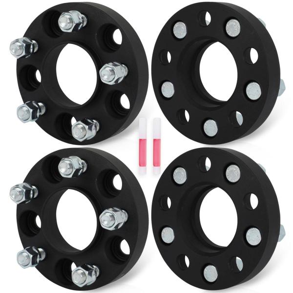 【並行輸入品】 WHEELTECH 5 Lug Wheel Spacers 5x115 1 inch...
