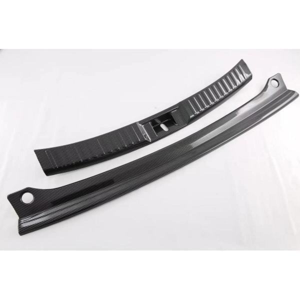 【並行輸入品】 Carbon Fiber 2Pcs Car Rear Door Tailgate T...