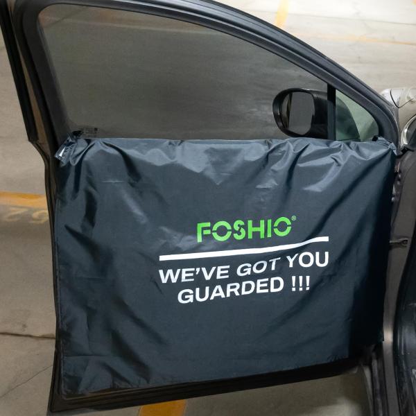 【並行輸入品】FOSHIO 4パック 車のドアパネル 防水カバー 保護 ウィンドウティント カーラッ...