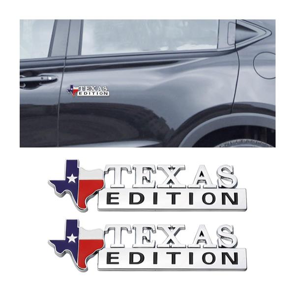 【並行輸入品】 AICEL Texas Edition Emblem, 2 PCS Metal De...