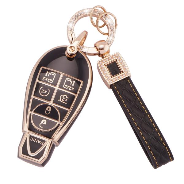 【並行輸入品】EKALA ダッジキーフォブカバー、2 3 4 5 6ボタン ソフトTPUフルカバープ...