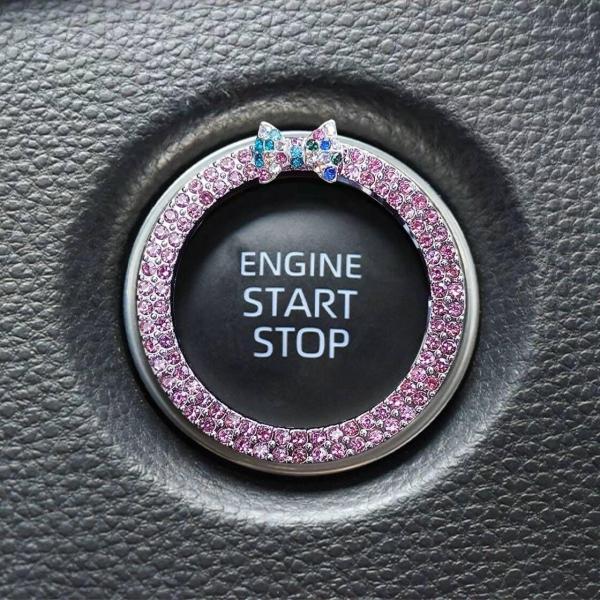 【並行輸入品】ALITTLEBYLIFE カーブリングエンブレム カーアクセサリー ボタン&amp;ノブ用 ...