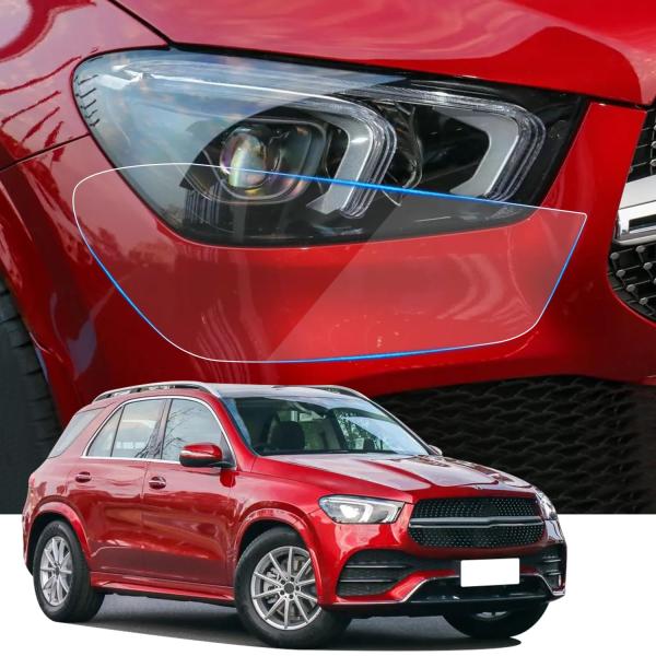 【並行輸入品】 Car Headlight Protection Film for Mercedes...
