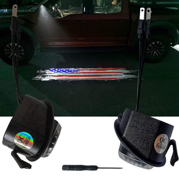 【並行輸入品】 2pcs Set Side Mirror Projector Ghost Shado...