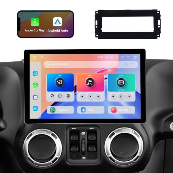 【並行輸入品】Dasaita 11.6インチ カーステレオ ジープ ラングラー 2007 2018 ...