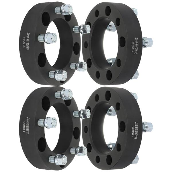【並行輸入品】 ANPART 5Lug Wheel Spacers 5x5.5 1.5 inch S...
