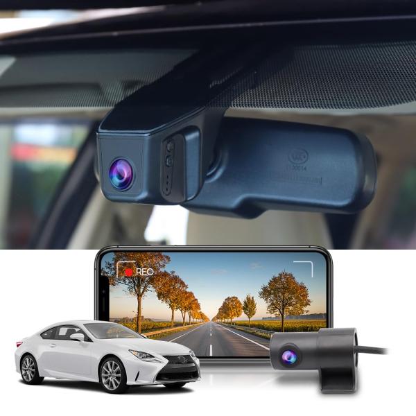 【並行輸入品】 Fitcamx Front 4K+Rear 1080P Dash Cam Adapt...