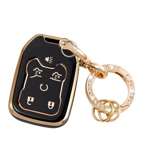 【並行輸入品】 LEERLY Key Fob Cover with Anti lost Keycha...