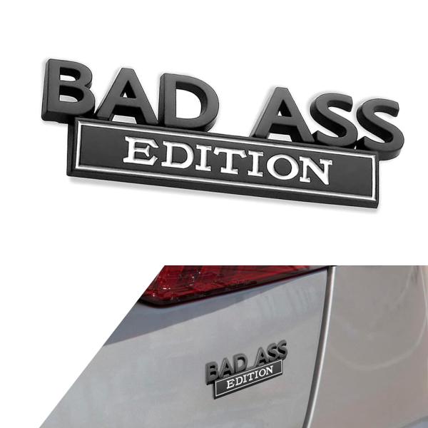 【並行輸入品】Neferta カーフェンダーバッジステッカー1枚 Bad Ass Edition 合...
