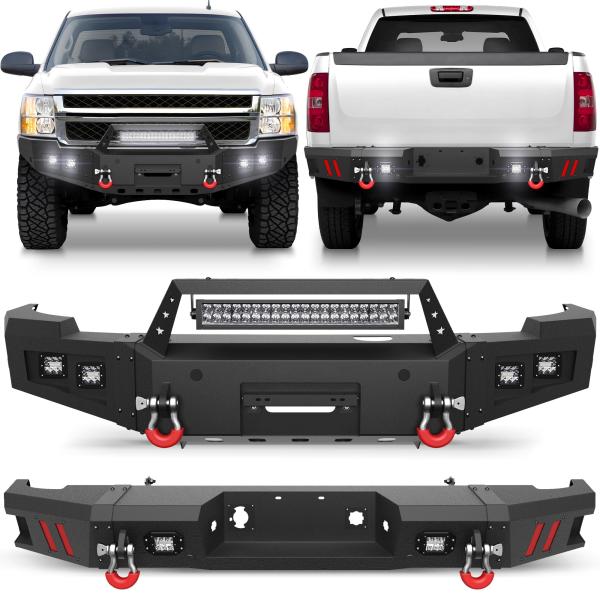 【並行輸入品】 LONGSUN Front &amp; Rear Bumper for 2011 2014 ...