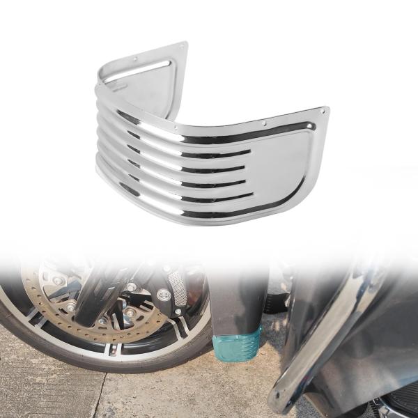 【並行輸入品】 LUXEMOTO Chrome Front Fender Skirt for Har...