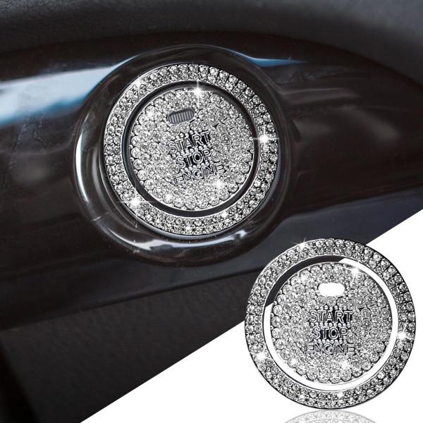 【並行輸入品】 Bling Crystal Car Engine Start Ring Sticke...