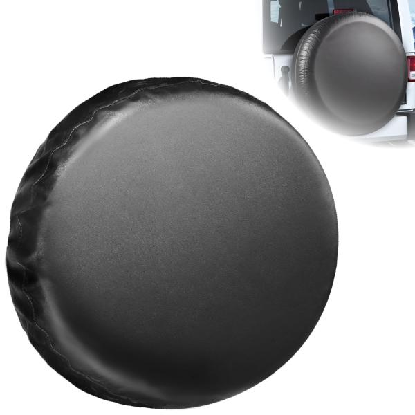 【並行輸入品】スペアタイヤカバー、防水PVC厚手レザータイヤホイールカバー、タフタイヤホイールプロテ...