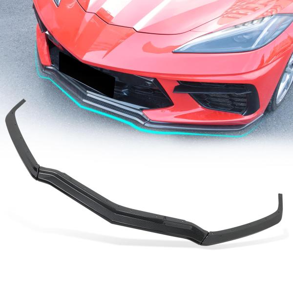 【並行輸入品】Etesan カーボンファイバー ペイント C8 フロントバンパー リップスプリッター...