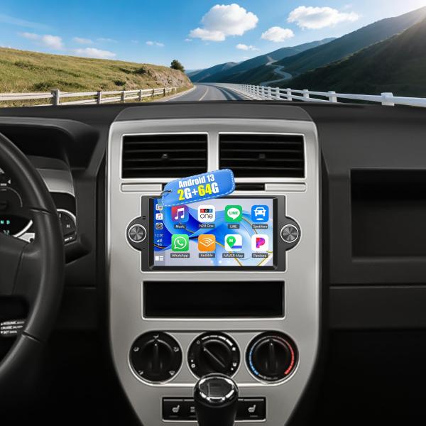 【並行輸入品】 2+64G 6.2" Car Stereo for Dodge Ram 1500/2...