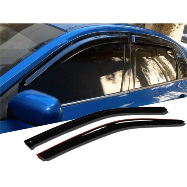 【並行輸入品】 JDICY 2pcs Sun Rain Wind Deflectors Door W...