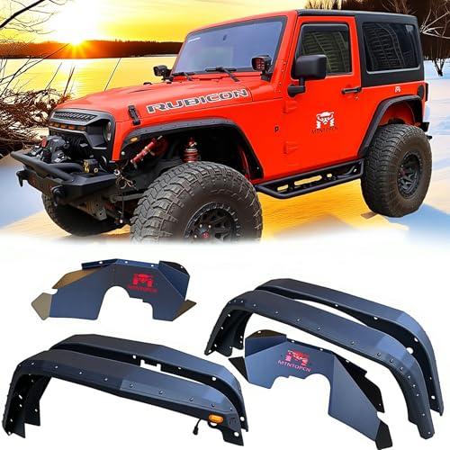 【並行輸入品】MTNTOPCN スチールフェンダーフレア Jeep Wrangler JK 2007...