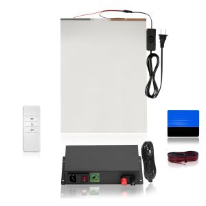 【並行輸入品】スマートフィルムキットボックス 5イン1スマートフィルムキット 50ワットの変圧器とリモコンセット PDLCスマートフ