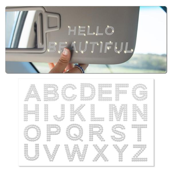 【並行輸入品】 Rhinestone Self Adhesive Alphabet Stickers...