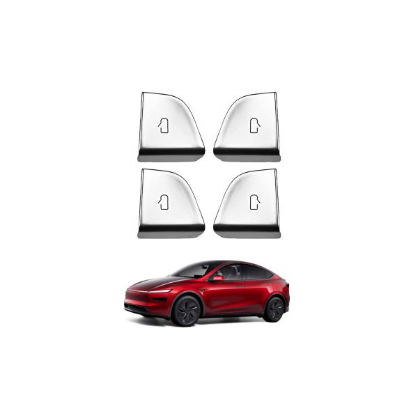 【並行輸入品】cybtkcar 2026 Tesla 4個 ドアパワーウィンドウスイッチボタンカバー...