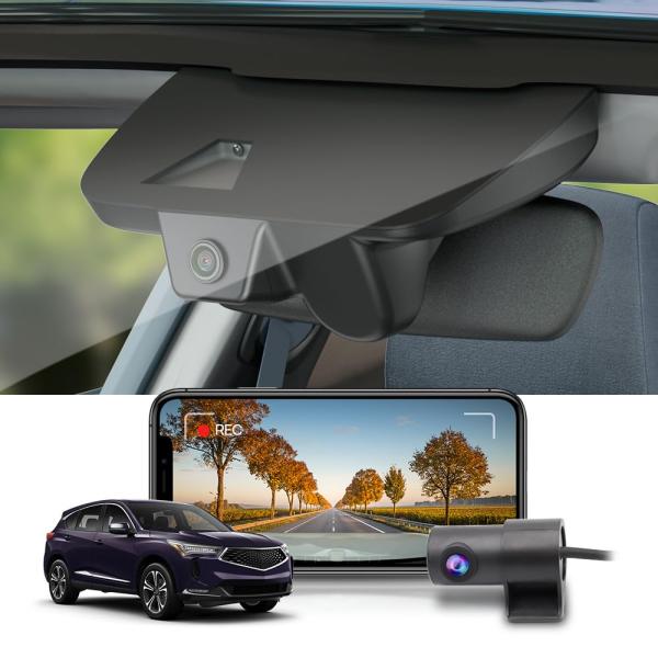 【並行輸入品】 Fitcamx Front 4K+Rear 1080P Dash Cam Adapt...