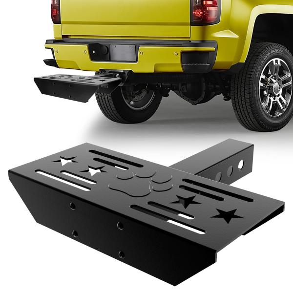 【並行輸入品】VKU ヒッチステップ 2インチレシーバー用 クラシカルスターとフットプリント 滑り止...