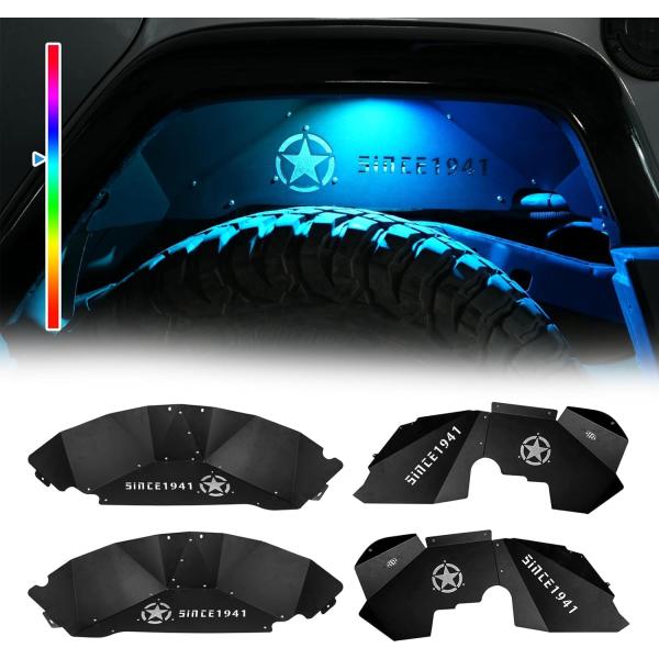 【並行輸入品】 Front &amp; Rear Inner Fender Liners Wheel Cov...
