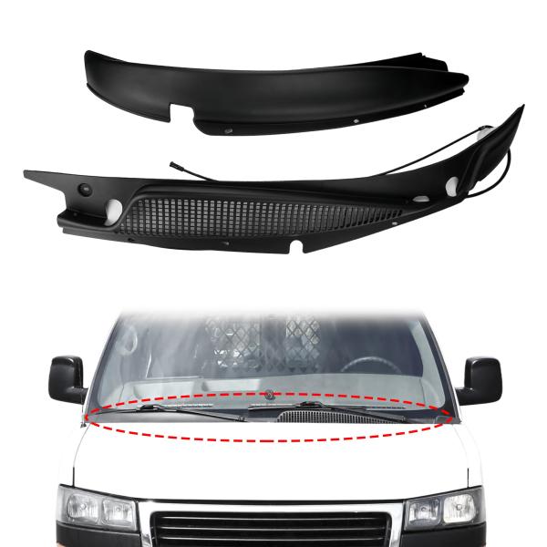 【並行輸入品】HocvrlX ウィンドウグリルインサート フロントガラスワイパーカウル シボレーエク...