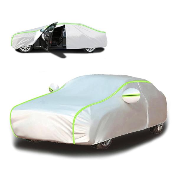 【並行輸入品】マセラティモデナに適合する屋外用カーカバー、全天候型フルエクステリア雨の日よけ、ドアジ...