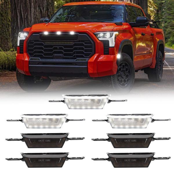 【並行輸入品】 LED Grille Side Marker Lights Compatible w...