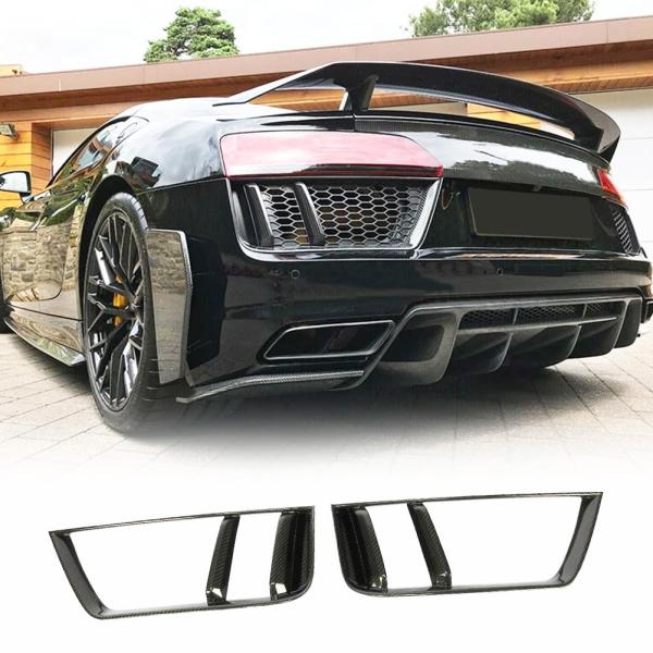 【並行輸入品】 R8 Carbon Fiber Rear Bumper Air Vent Fende...