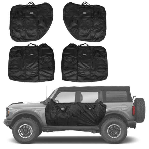 【並行輸入品】Ford Bronco 4ドア2021 2025年モデル用ドア収納バッグ   フロント...