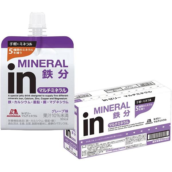 inゼリー マルチミネラル 180g×6個パック グレープ味 森永製菓