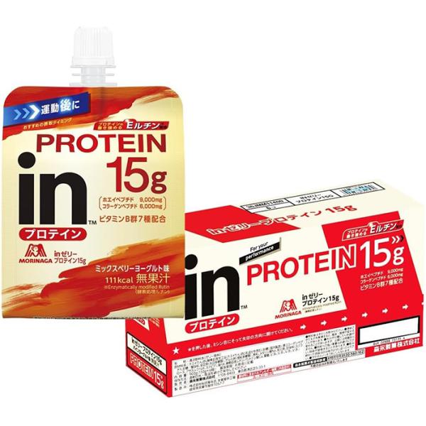 inゼリー プロテイン15g 150g×6個パック ミックスベリーヨーグルト味 森永製菓